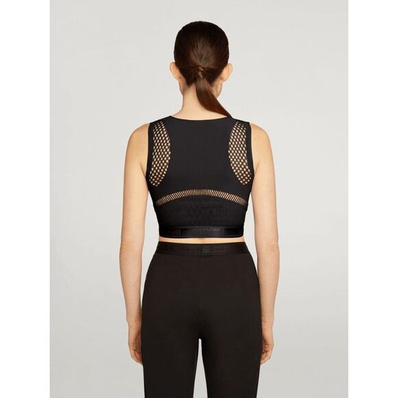 NWT Wolford Shuri Top Crop Top M Black - Picture 2 of 16